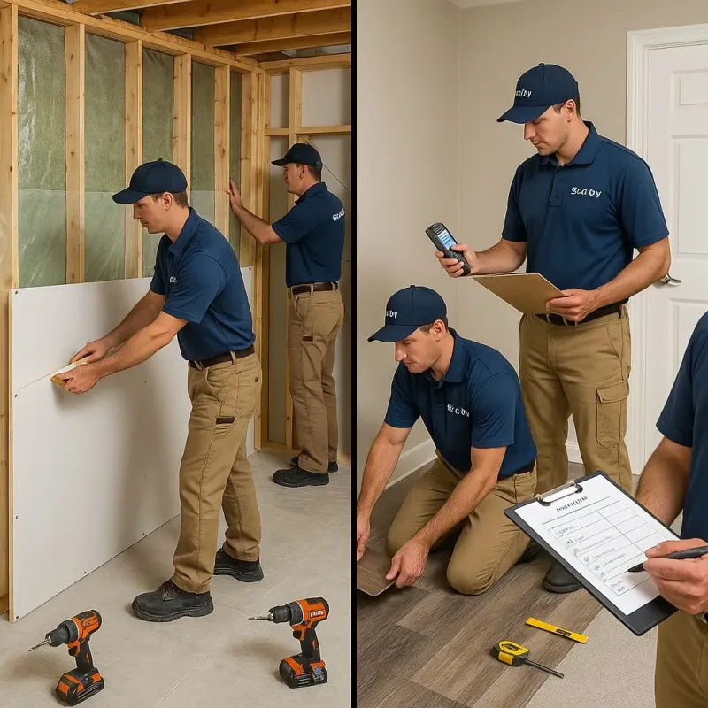 Repairs and Reconstruction process in New Tazewell, TN
