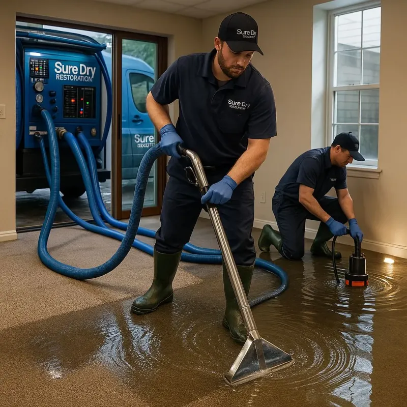 Water Extraction and Removal process in New Tazewell, TN
